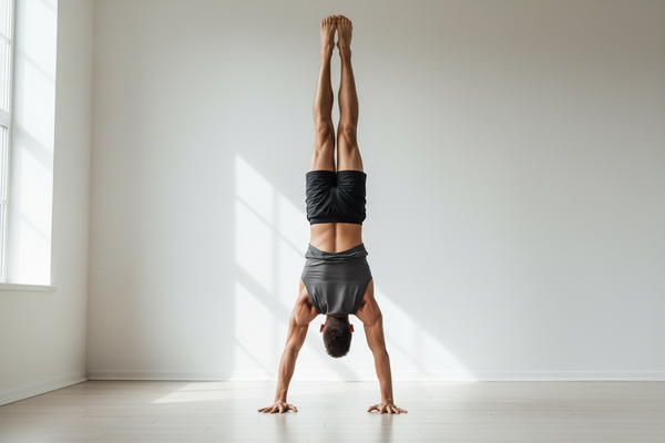 Straddle to Handstand